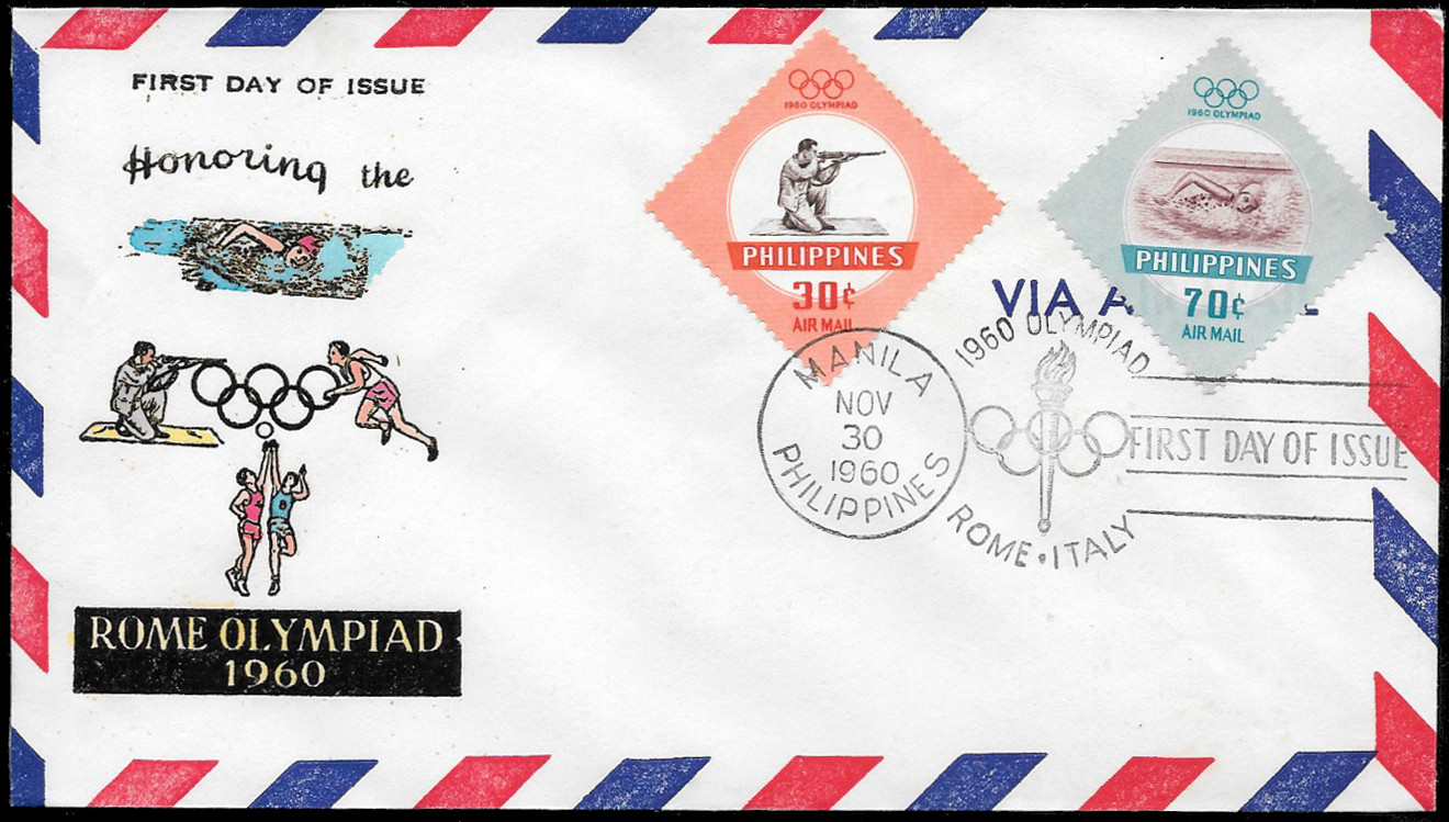 Philippines 1960 First Day Air Mail 